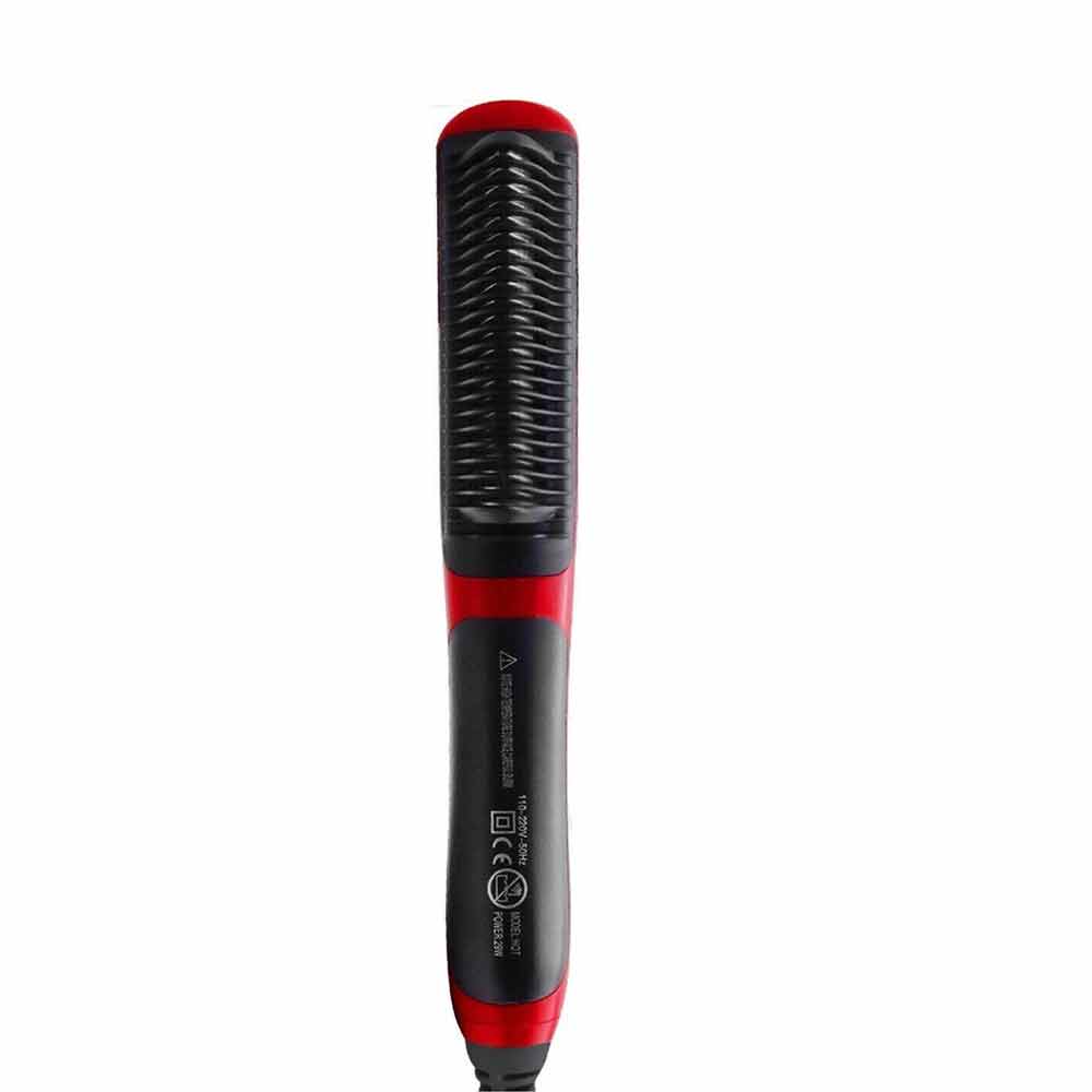 LCD Electric Quick Heated Straightener Brush Hair Comb Curling Curler Show