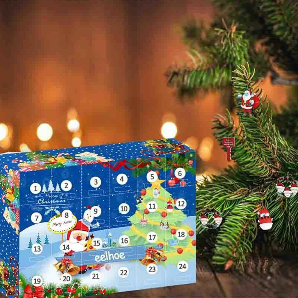 Christmas Elk Advent Calendar Children Xmas 24 Days Countdown Xmas Gift