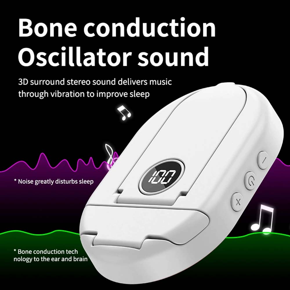 5.3 Bluetooth Sleep Speaker - Bone Conduction with Noise Reduction & TF Card
