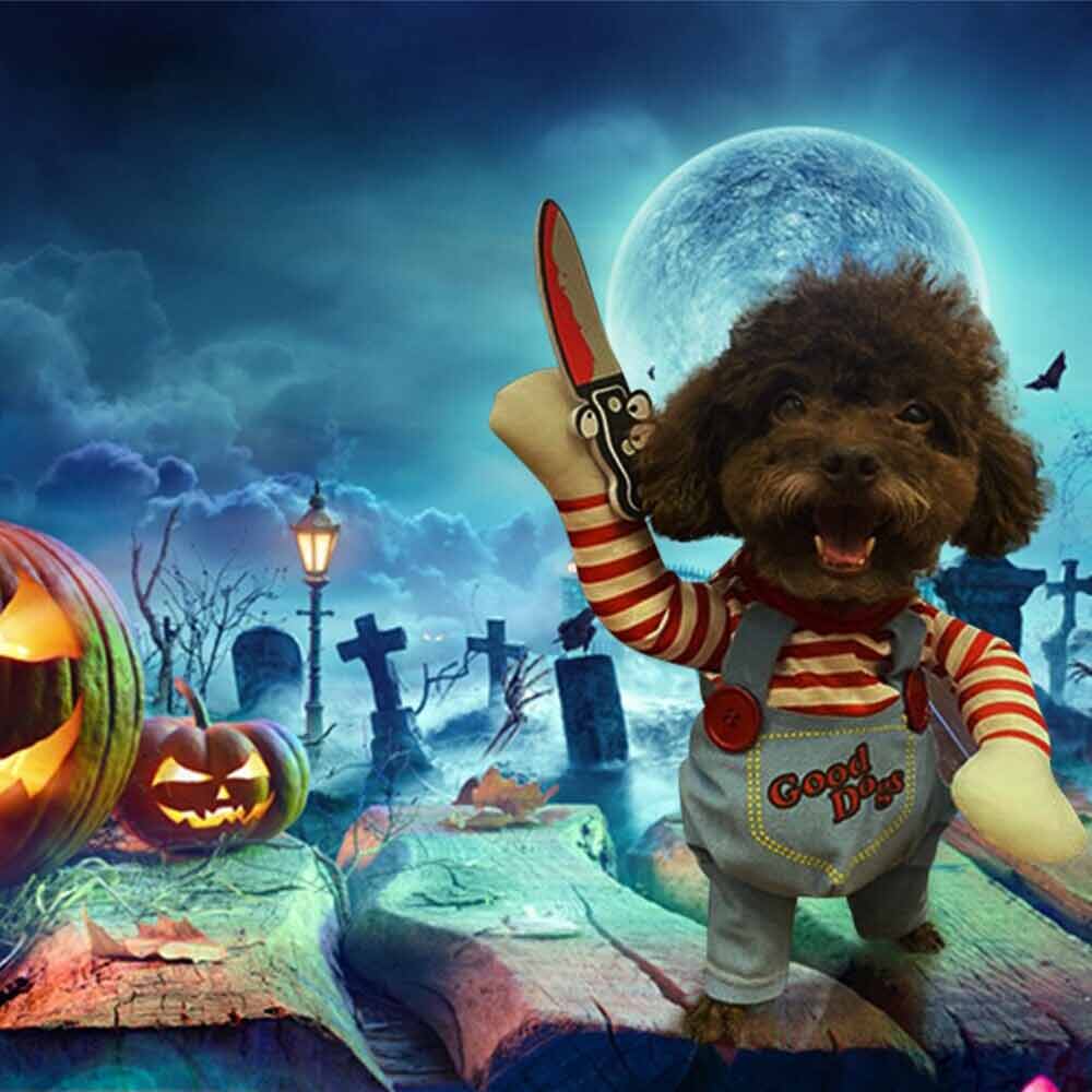 3PCS Halloween Pets Costume Movie Pet Creative Funny Dog Pet Clothes for Dogs