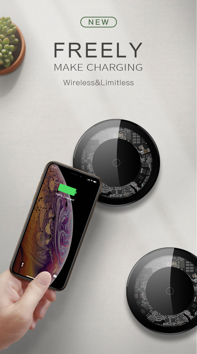 30W Wireless Charger Mat Pad Fast Charging For iPhone 14 13 12 Pro Samsung S23+