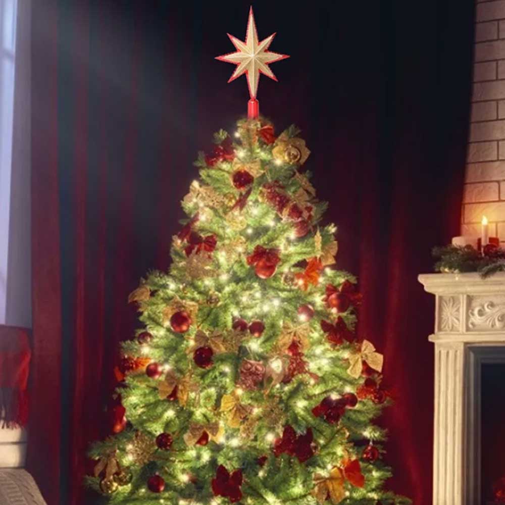 Christmas Tree Star Topper Home Christmas Tree Top Star Ornament Christmas Decor