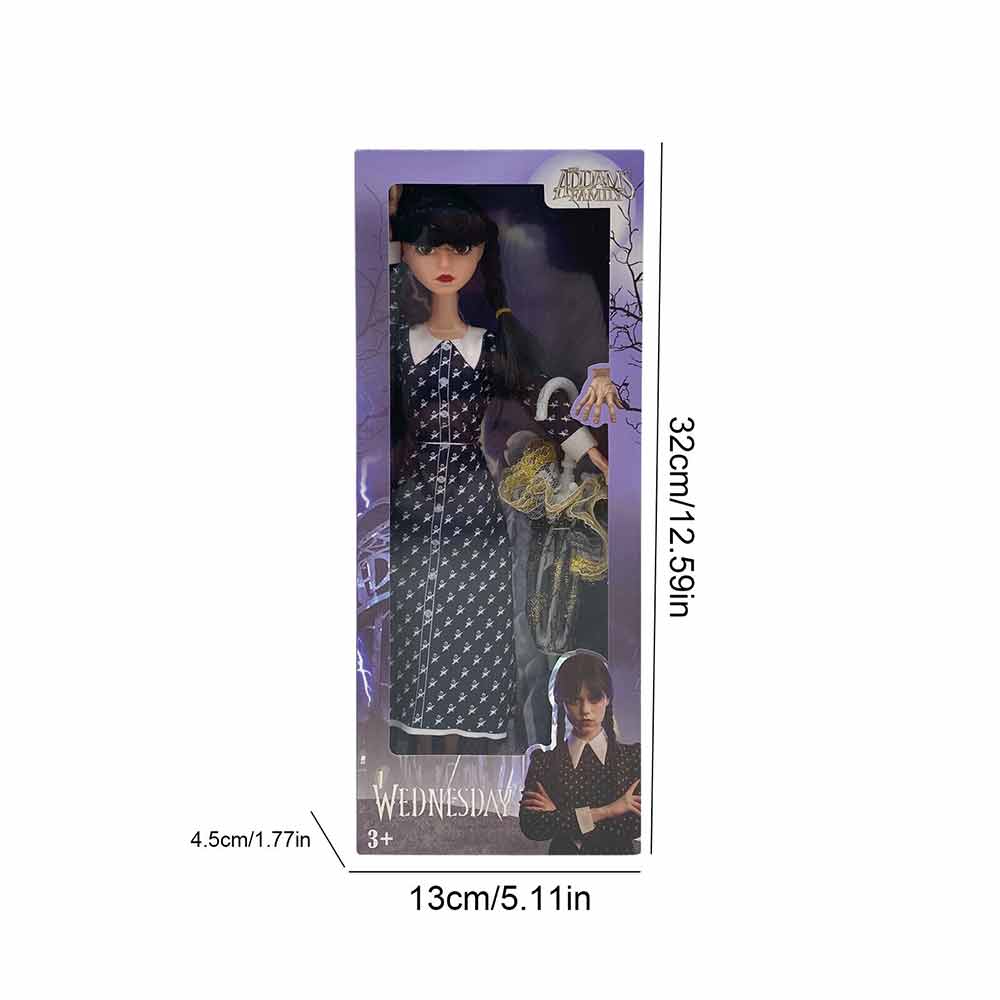 The Addams Family Action Figure Toys Wednesday Addams Dolls Model Birthday Gift
