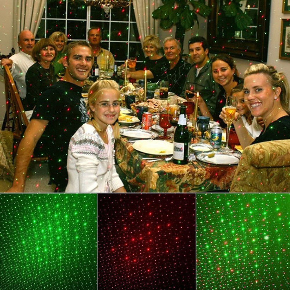 Laser Light Christmas LED Moving Laser Projector Lights Lamp Xmas Party Outdoor