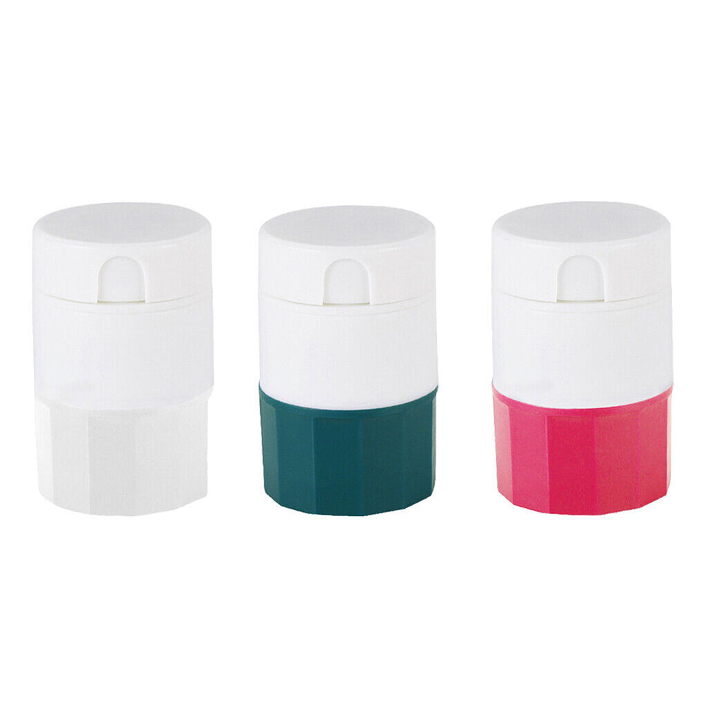4 Layer Pill Medicine Crusher Grinder Splitter Tablet Divider Cutter Storage Box