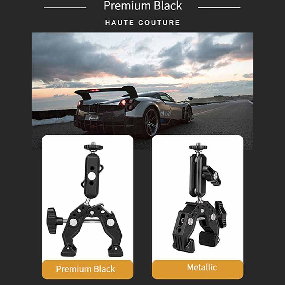 Camera Clip Clamp Mount Holder for Sports Camera/Cell Phone Fixed Clamp Bracket