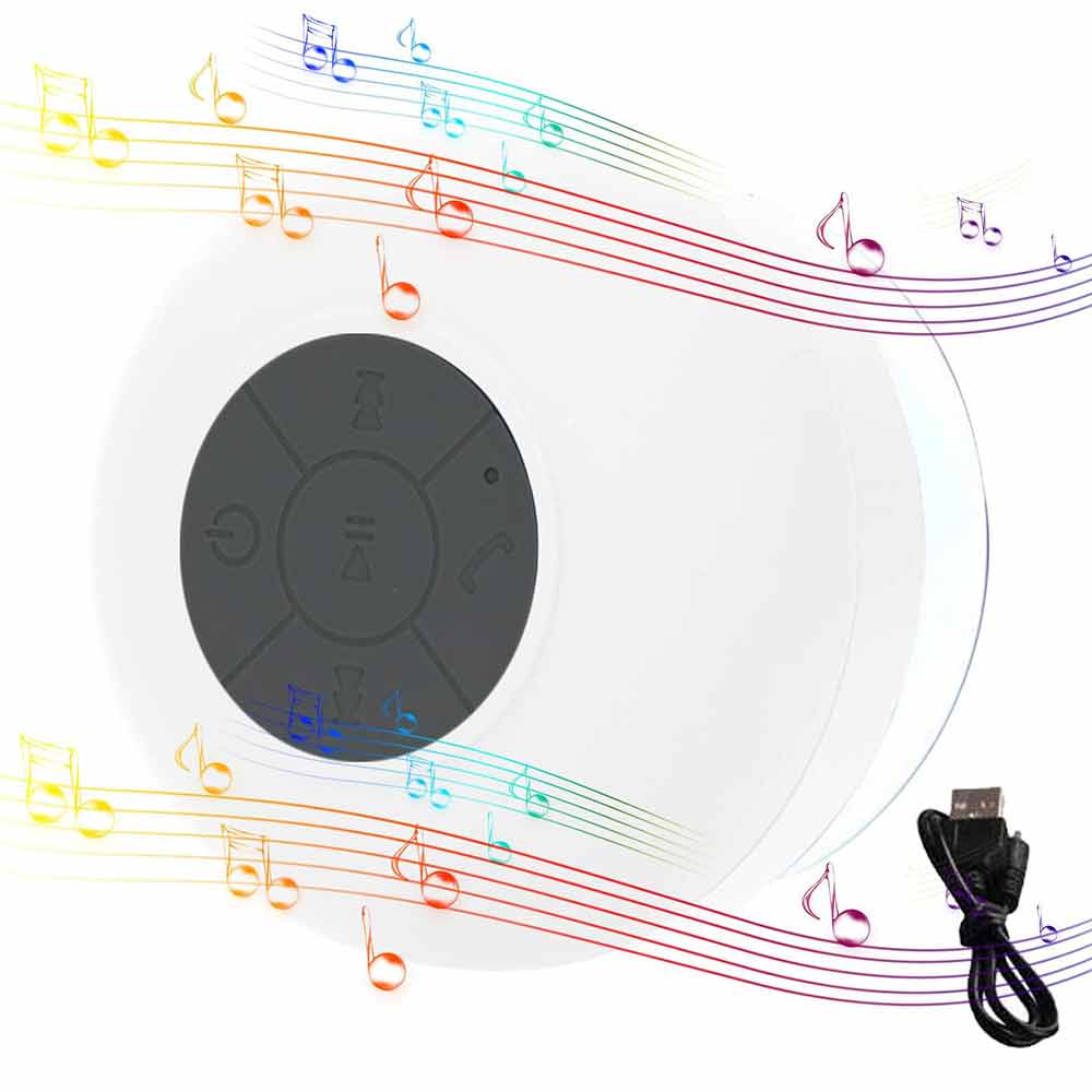 Bluetooth 5.0 Speaker with Suction Wireless Shower Speaker Waterproof