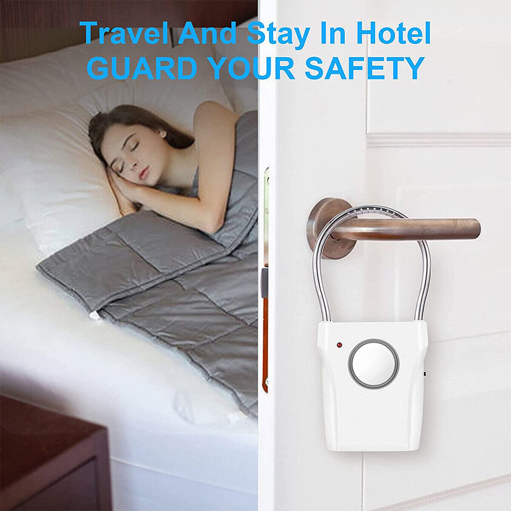 Electric Home Hotel Security Alarm Door Handle Alert Device Intruder Wireless