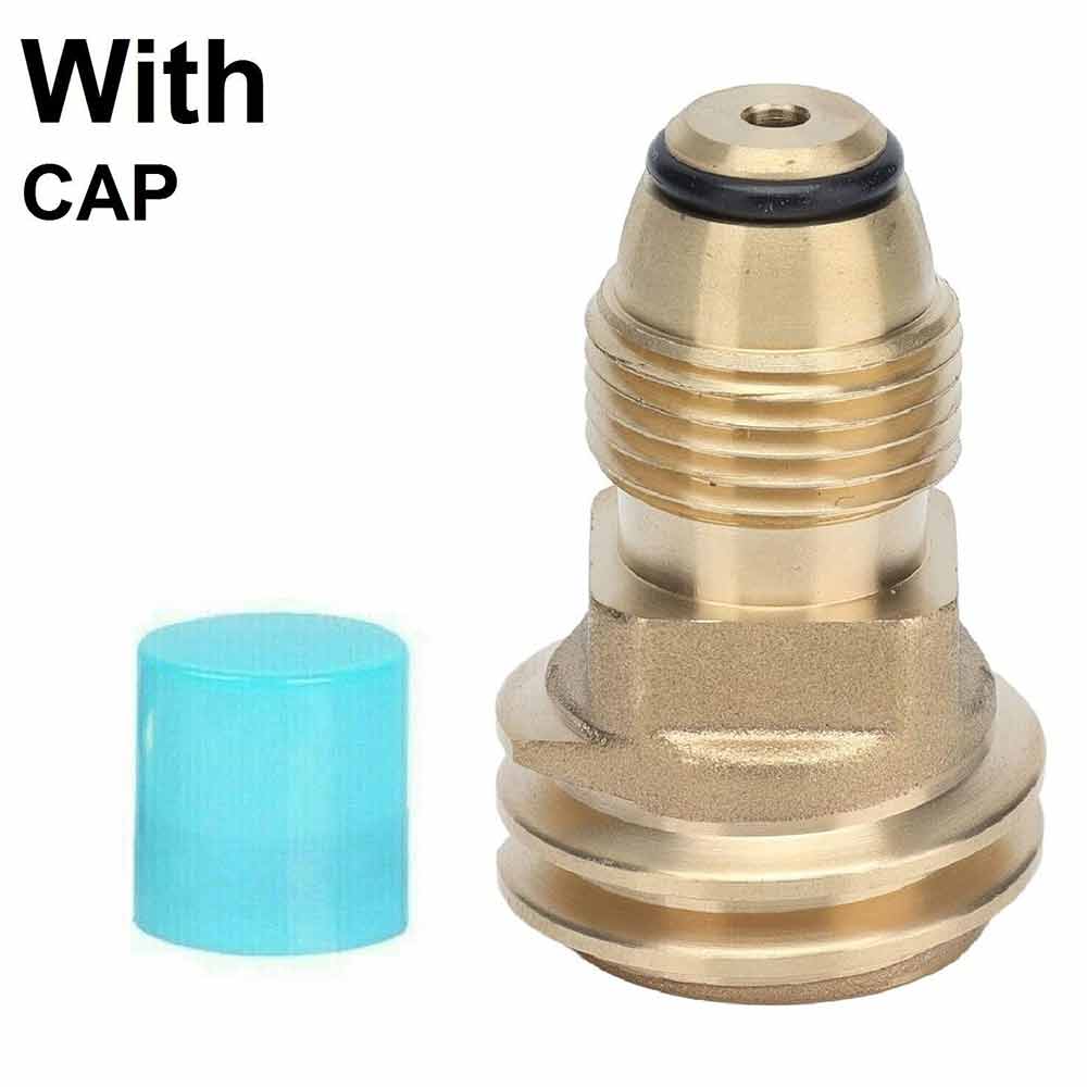 BBQ Propane Gas Refill Adapter Valve Cap 1Lb Cylinder Tank Coupler Heater Bottle