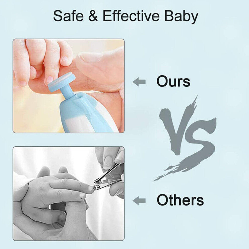 Electric Baby Nail Trimmer Infant Newborn Safe Grinder Clipper Tools Set