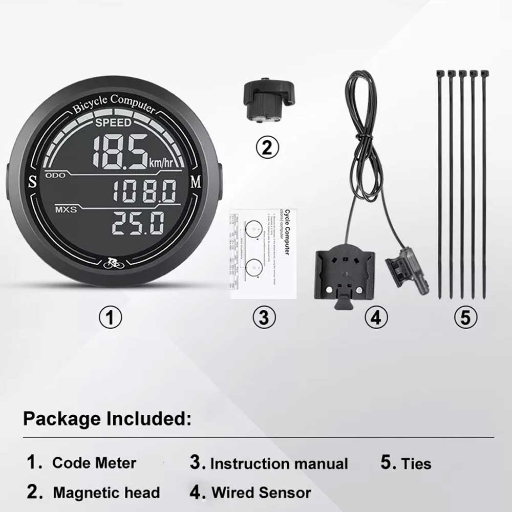 Bike Cycling Speedometer Wireless Waterproof Bike Meter Computer Speed Odometer