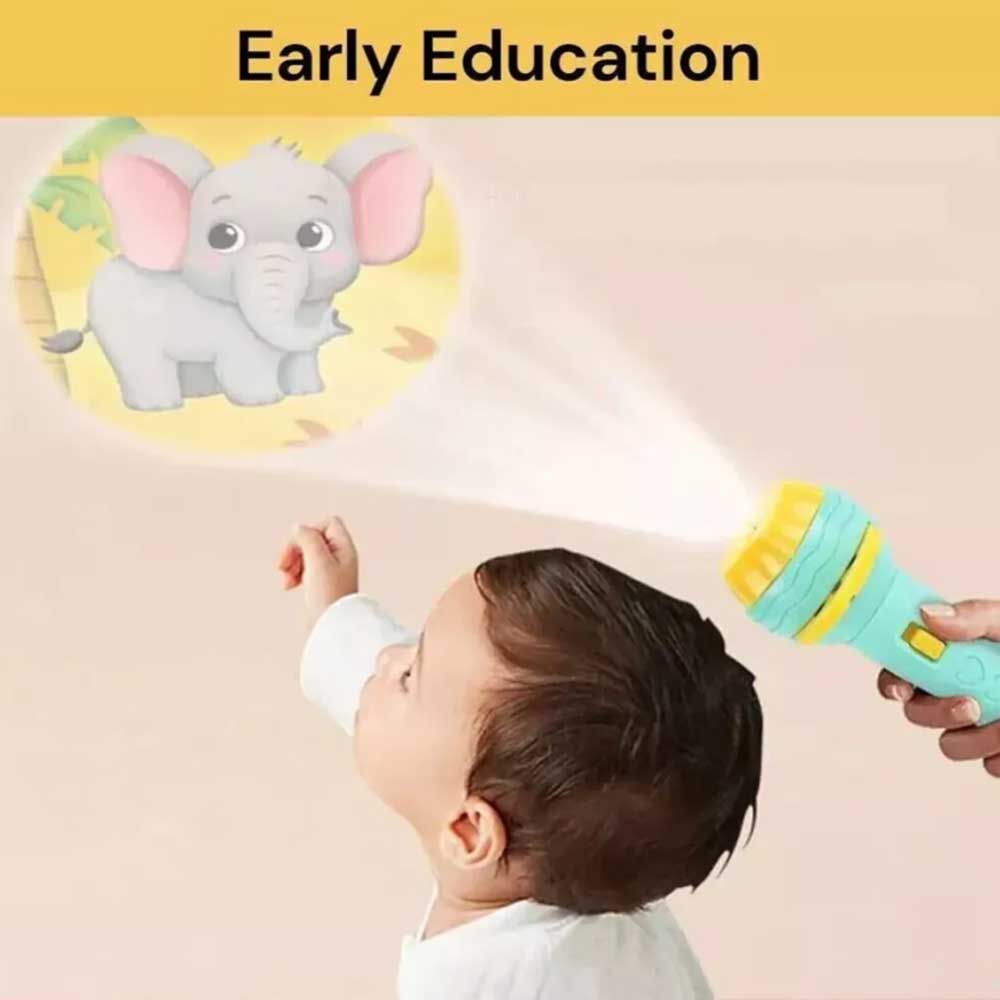 Kids Torch Projector Lights 48 Projection Flashlight Kids Educational Toys