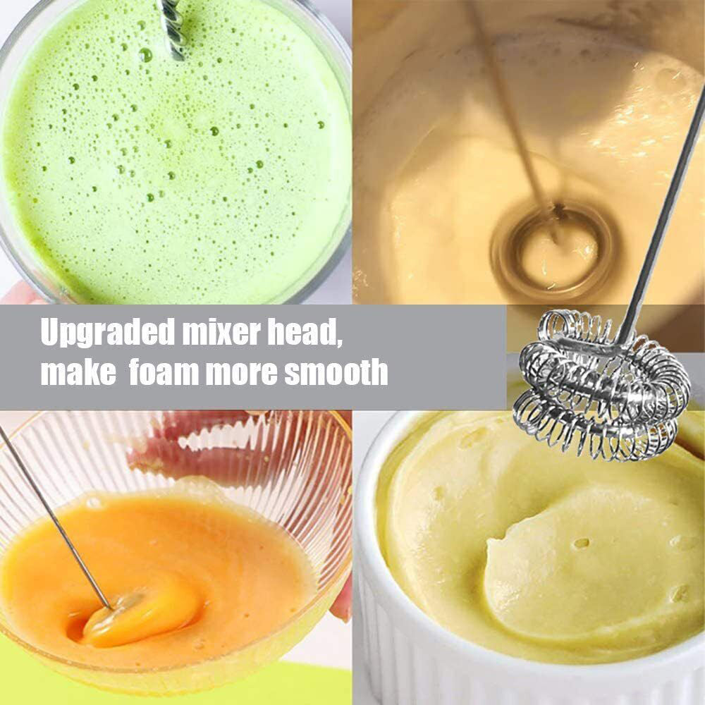 Handheld Electric Coffee Milk Frother Kitchen Whisk Automatic Mixer Jug Cup