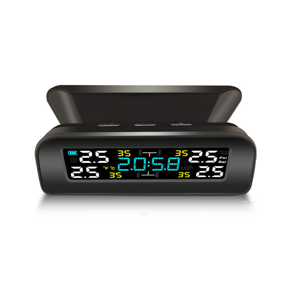 Solar Wireless Car TPMS Tyre Pressure Monitoring System + 4 External Sensors