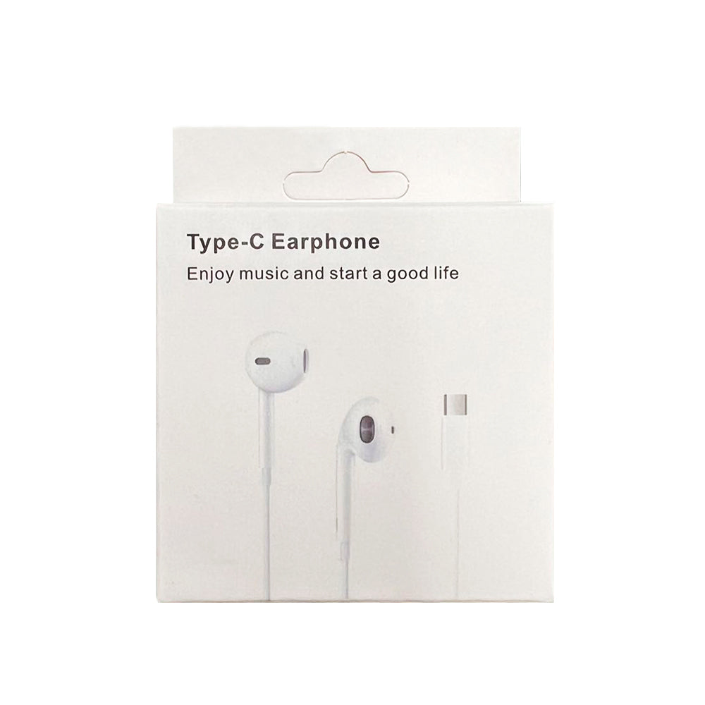 Earphones Type-C with Controller Compatible With All Samsung and iPhone 16/15 Series (Support Phone Calls)
