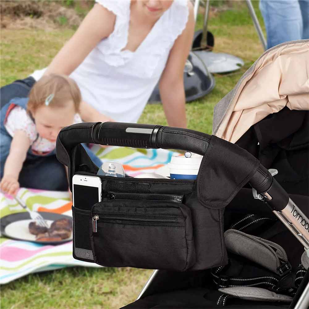 Universal Baby Pram Stroller Organiser Caddy Organizer Storage Accessories Bag