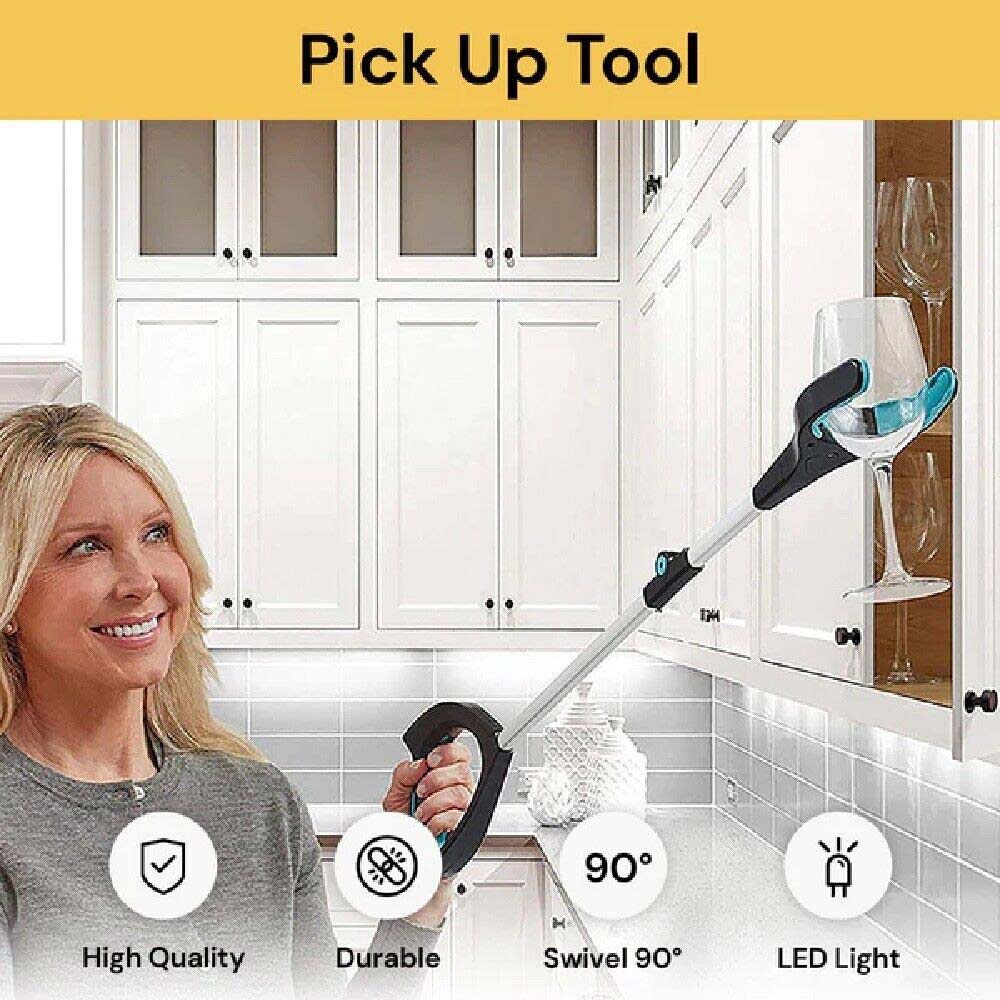 Megnatic Aluminium Pick Up Tool Reacher Grabber Extend Hand Picker Arm Stick