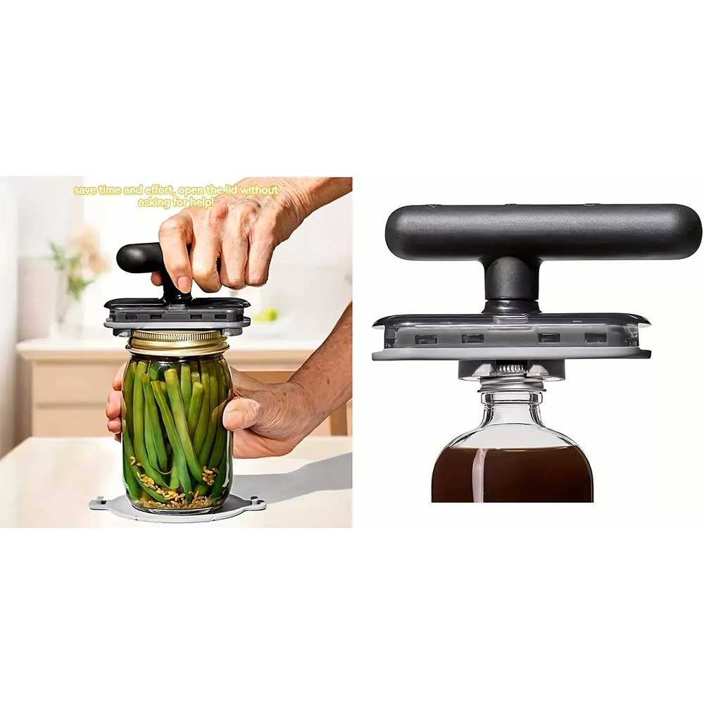 Easy-Grip Jar Opener for Seniors & Weak Hands - Effortless Lid Remover Tool for Tight Lids