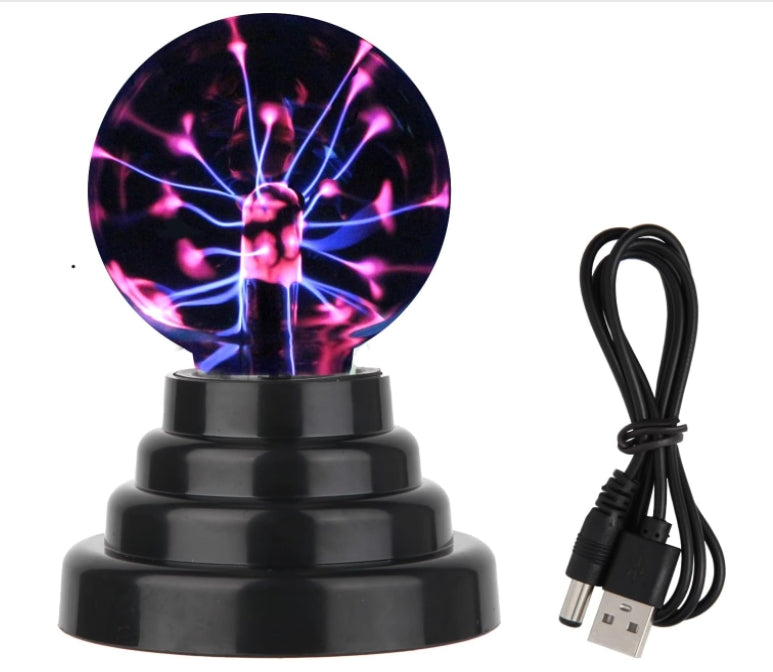 Magic Plasma Ball Touch USB Lamp Electric Globe Night Light Glass Lighting 14cm