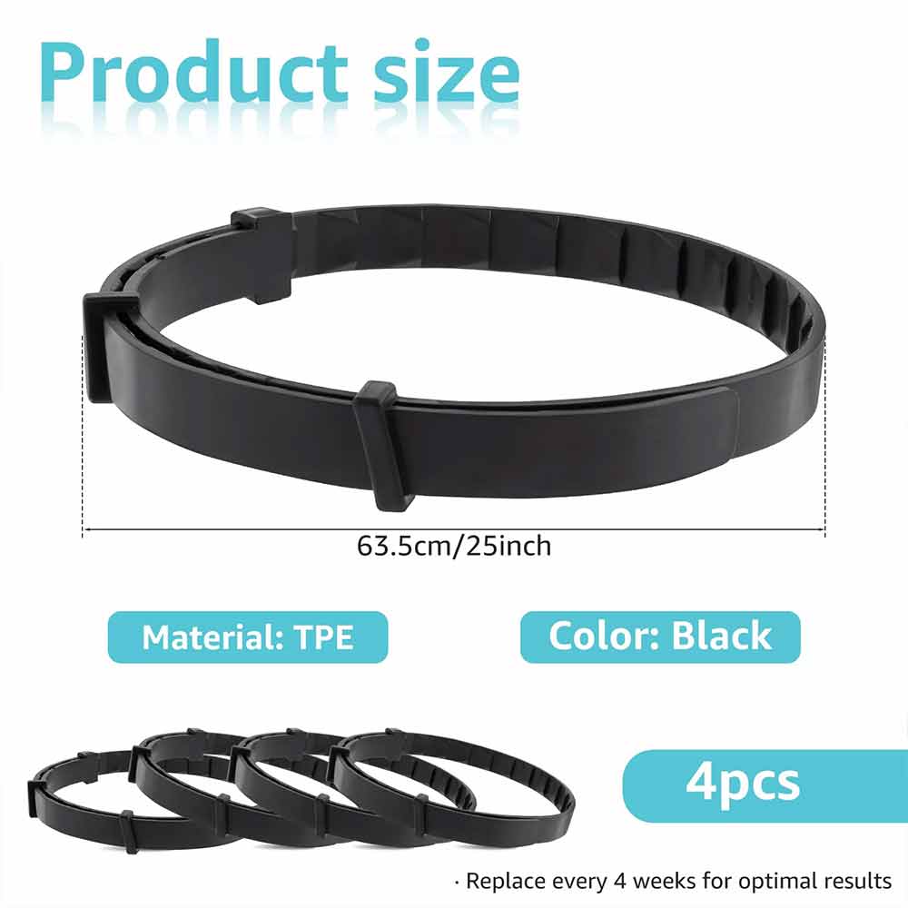 4-Pack Dog & Cat Calming Collars – 60-Day Pheromone Relief for Anxiety, Travel & Storm Stress