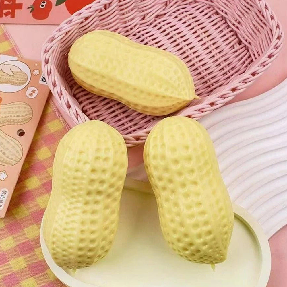 Sensory Fidget Peanut Squeeze – Silicone Stress Relief Toy for Adults