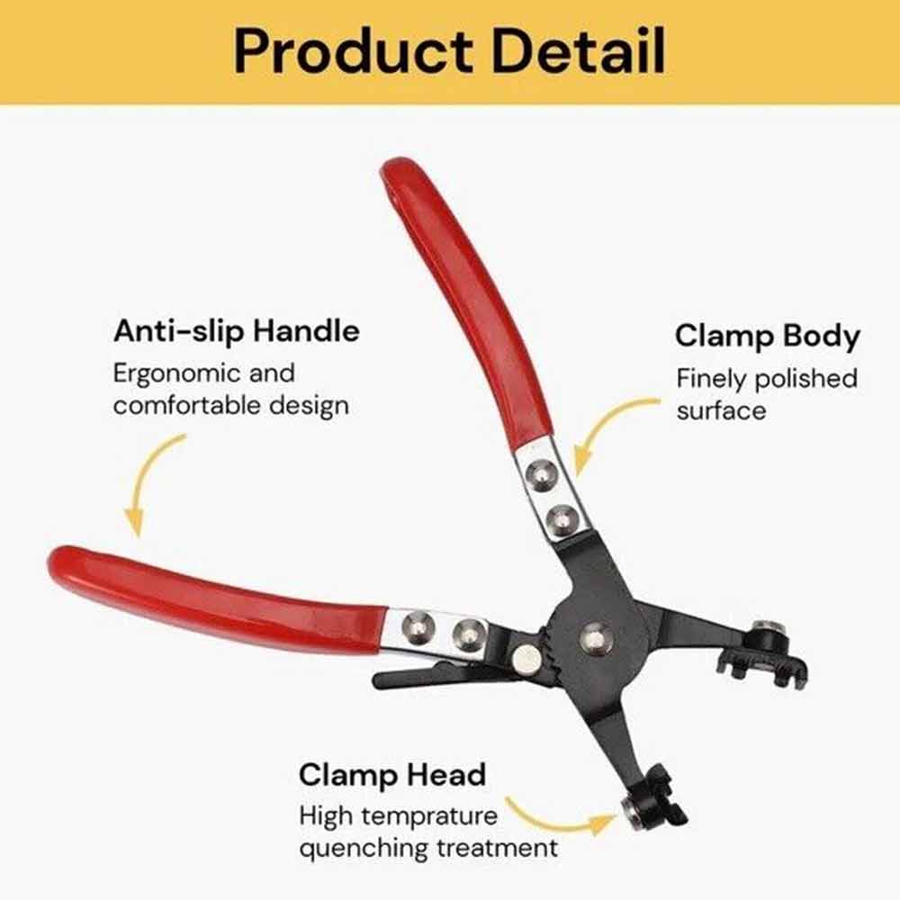 Hose Clamp Pliers Car Water Pipe Removal Tool for Fuel Coolant Hose Pipe Clips