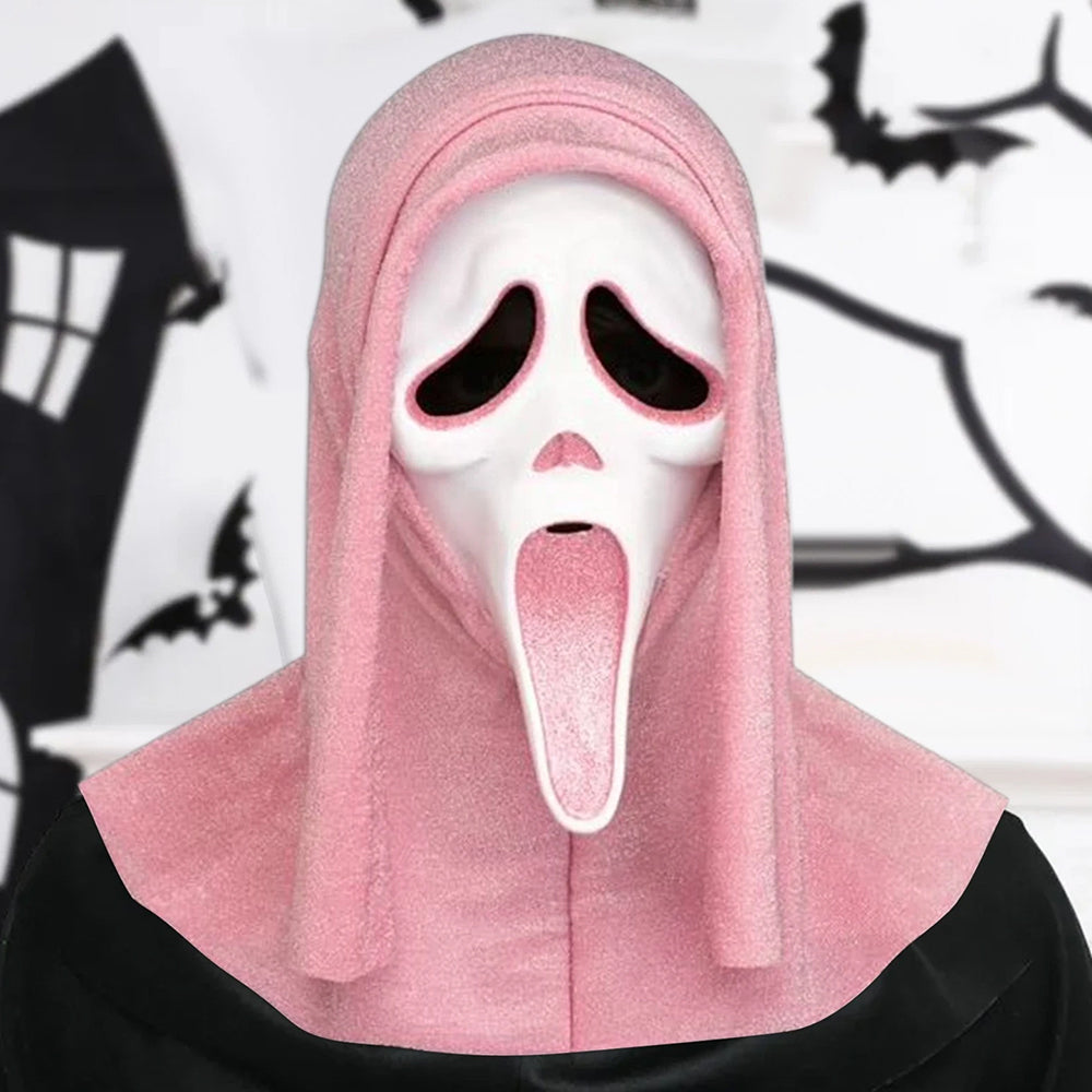 Pink Ghost Face Ghostface Lives Pink Glitter Mask Halloween Costume Scream World