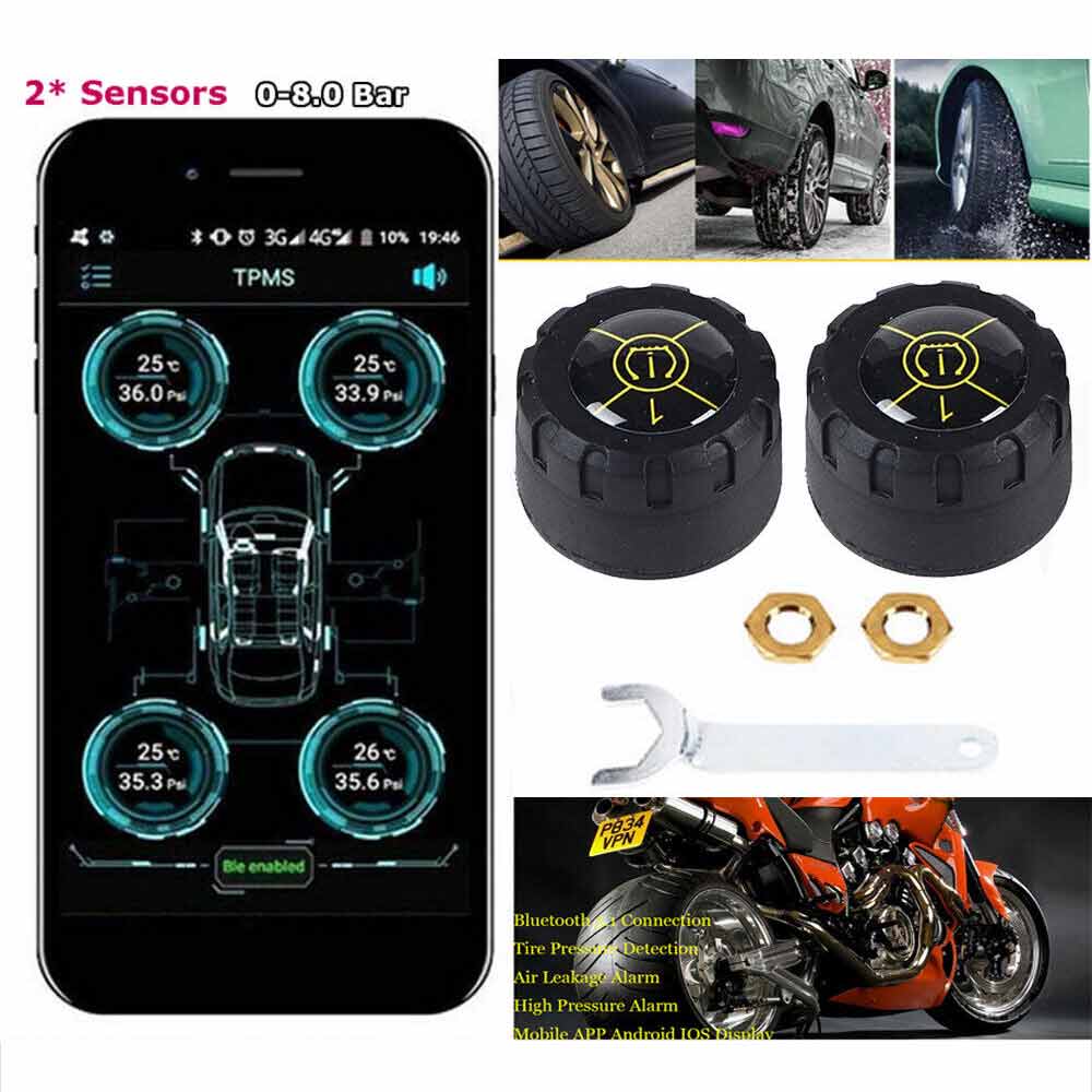 Car Tire Pressure Monitoring System Bluetooth Wireless TPMS Tyre Monitor Sensor