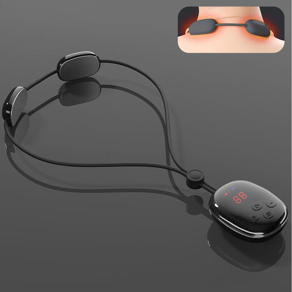 Electric EMS Hanging Spine Massager Neck Shoulder Massage Hot Compress Massager