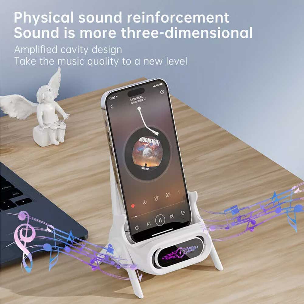 15W Fast Wireless Charger Stand Dock For iPhone Samsung Android Phone