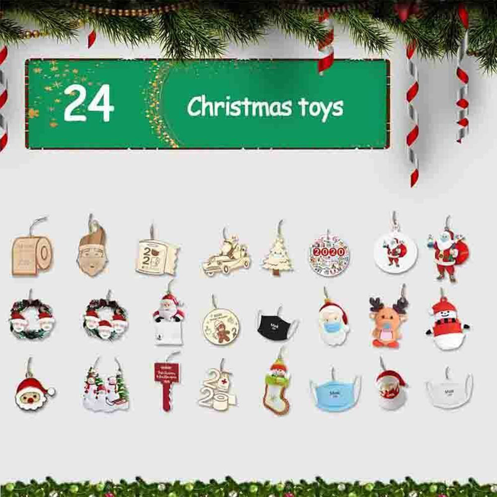 Christmas Elk Advent Calendar Children Xmas 24 Days Countdown Xmas Gift
