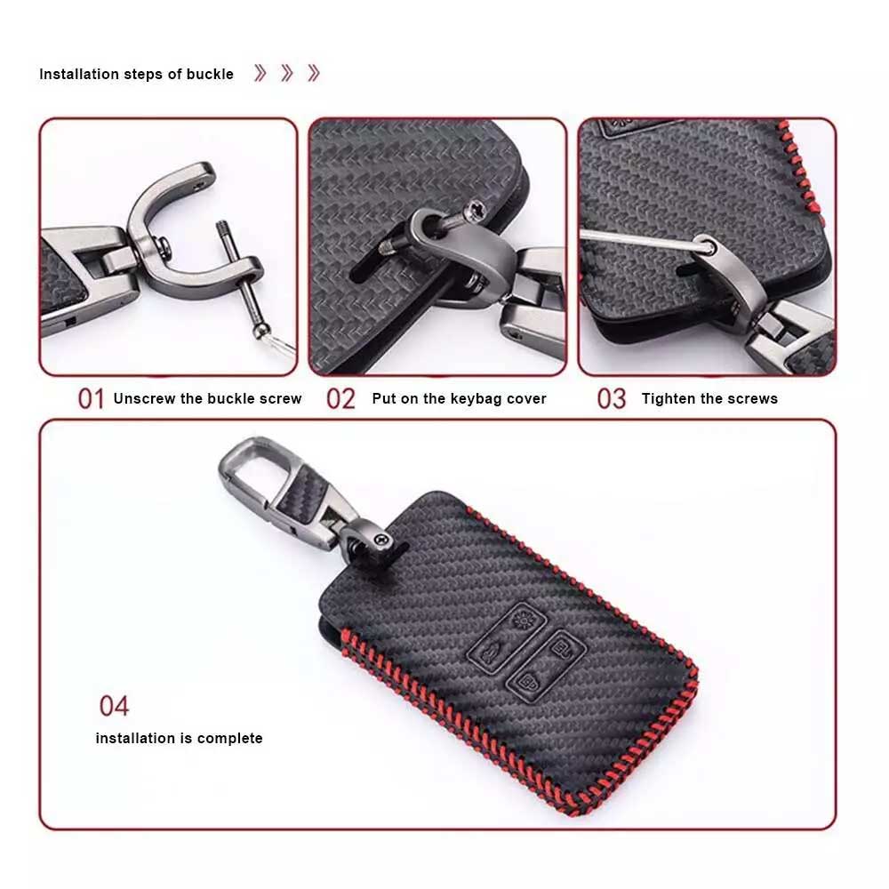 Key Fob Case Cover For DACIA Sandero Stepway Duster Logan RENAULT Koleos New
