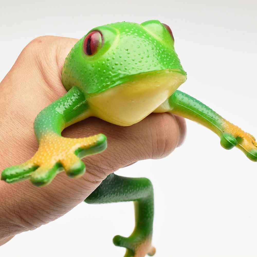 Frog Model Tricky Toy Soft Rubber Fake Frog Simulation Decompress Frog Toys