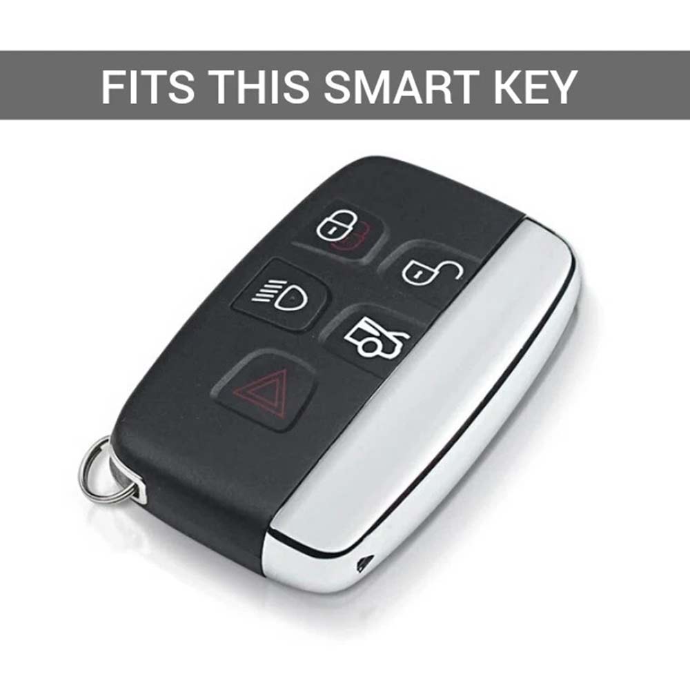 TPU Remote Key Cover Fob Case with Rope Keyring for Land Rover & Jaguar Models