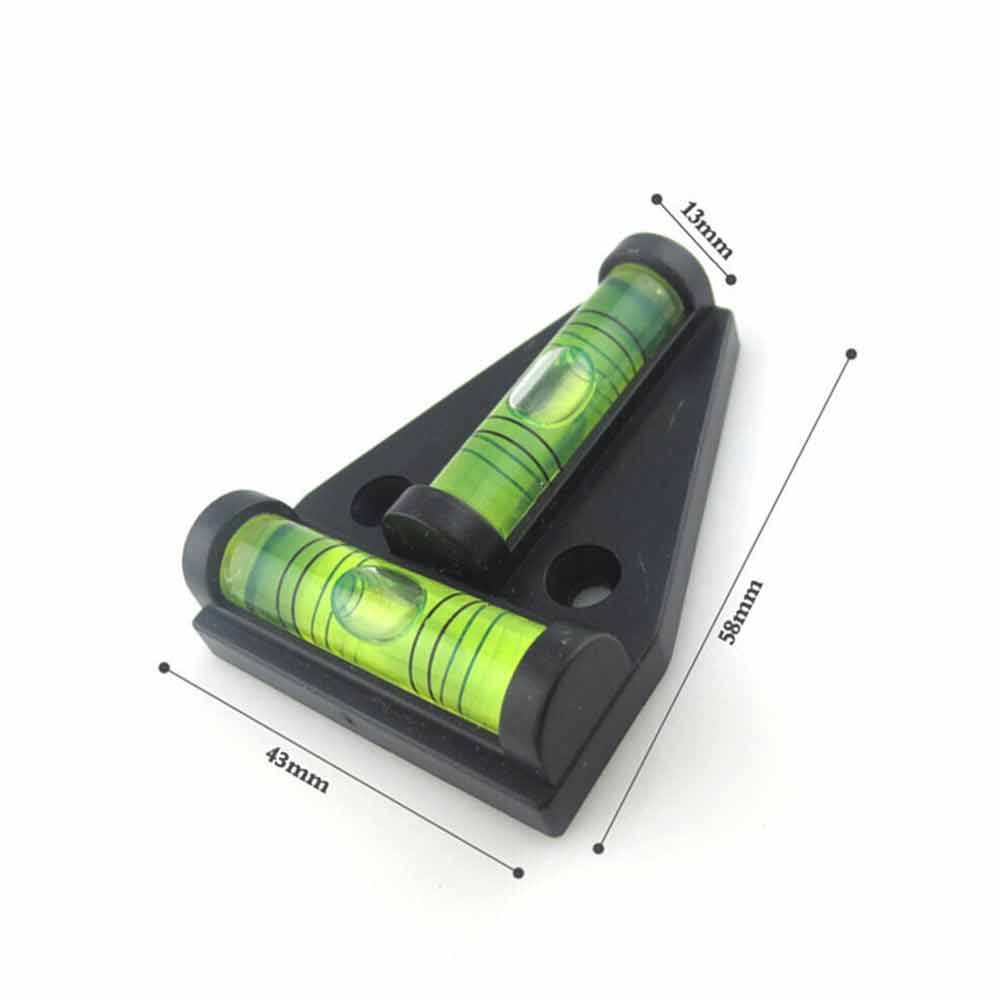 2x Spirit Level Caravan RV Bubble Leveler Camper Car Trailer T-type Boat Black