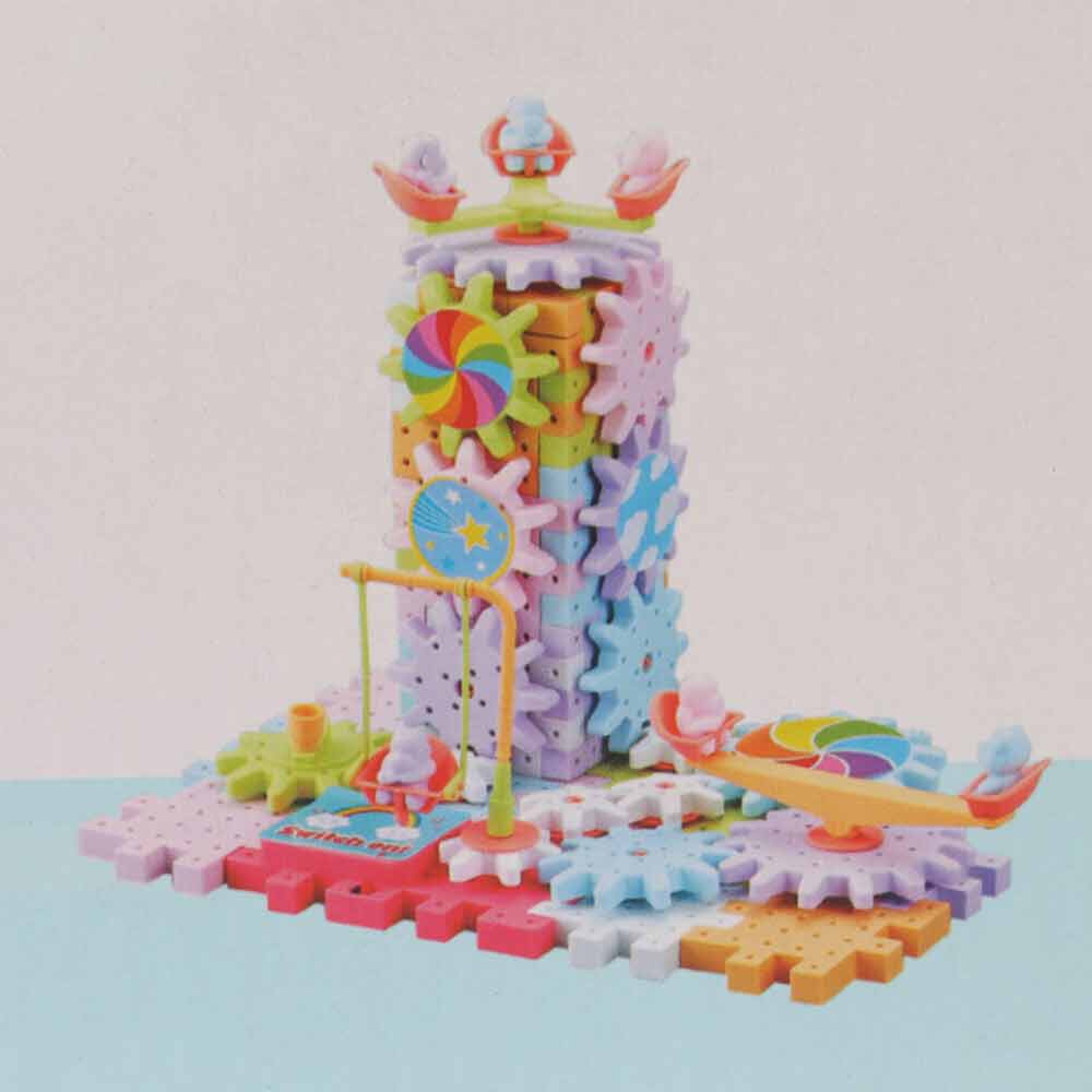 Educational Electric Gears Building Block Toys Creative Rotating STEM Toys Set for Boys Girls Kids