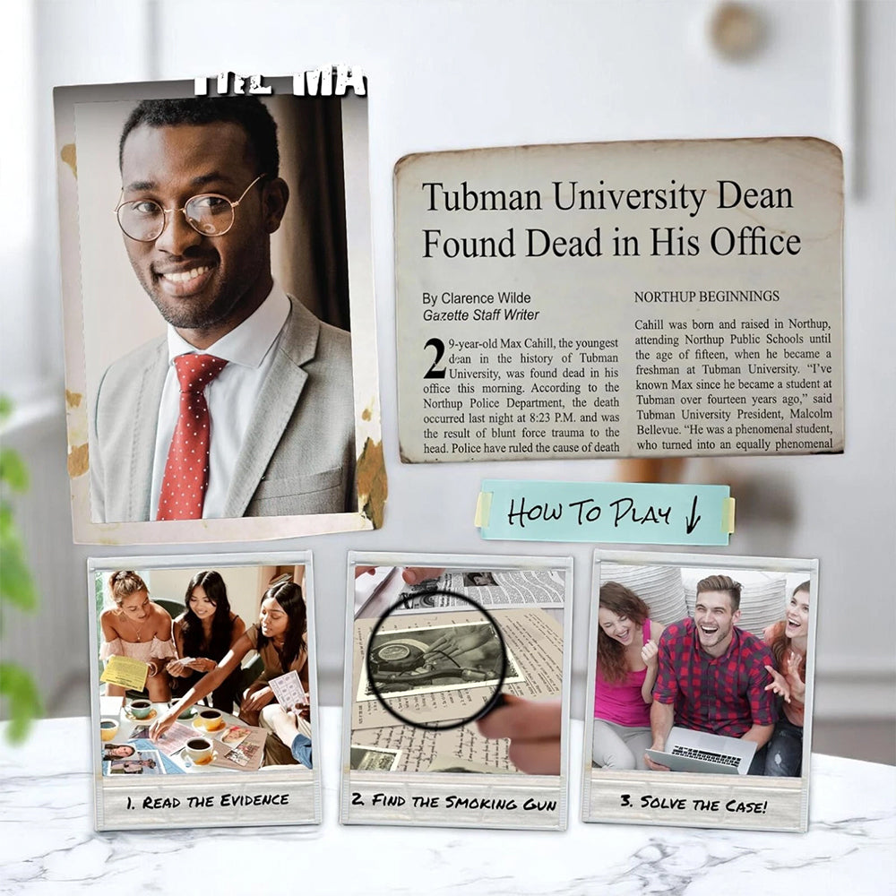 Murder Mystery Game Unsolved Case Files Detective Crime Cold Case Party Games