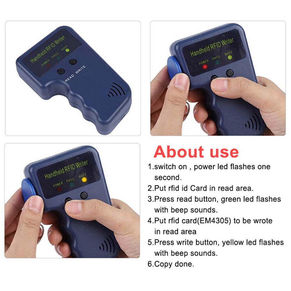 Handheld RFID ID Card Copier Reader Writer Writable Tags