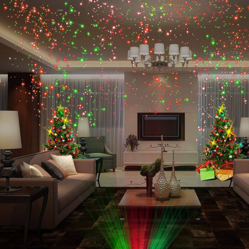 Laser Light Christmas LED Moving Laser Projector Lights Lamp Xmas Party Outdoor