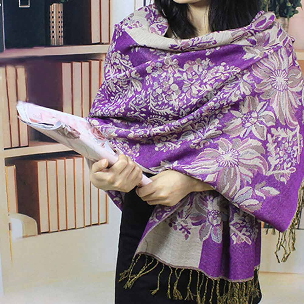 Lady Stole Winter Shawl Women Long Warm Cashmere Scarf Large Wrap Pashmina