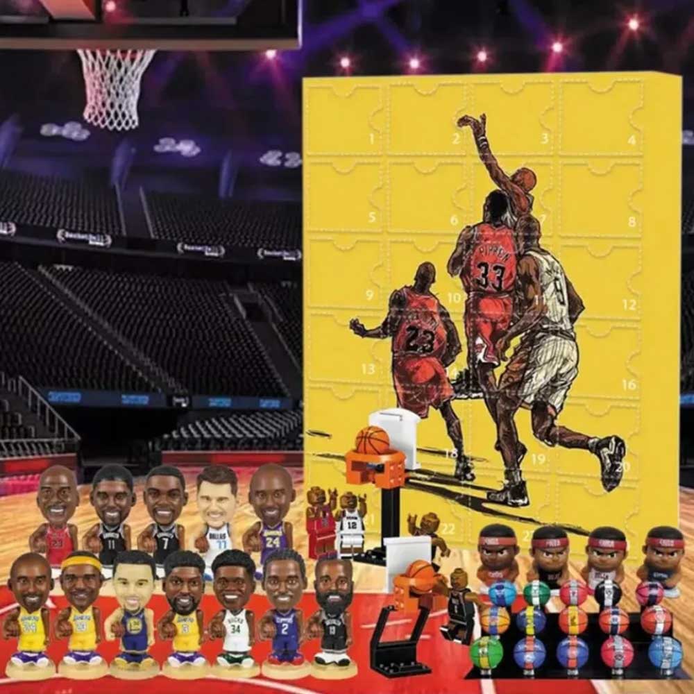 NBA 2024 Christmas Countdown Advent Calendar 24Days Action Figure Blind Box Gift