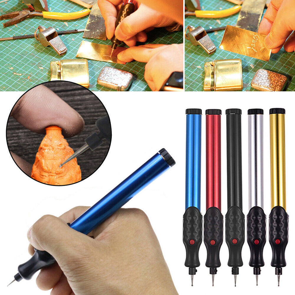 1X Random Color Electric Micro Metal Glass Ceramic Wood Diamond Engraving Tool Pen