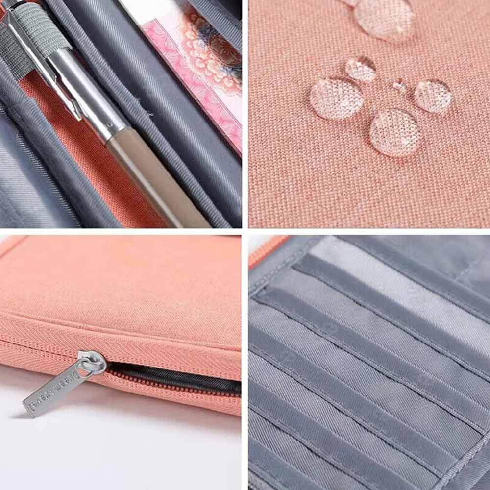 Passport Holder Travel Document Wallet Waterproof RFID Bag Family Case Organizer