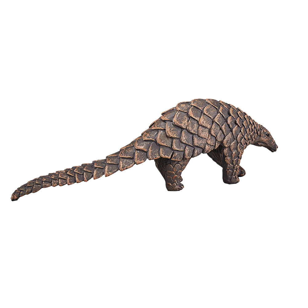 Indian Pangolin Figure - Realistic Wild Zoo Animal Toy, Plastic Jungle Model