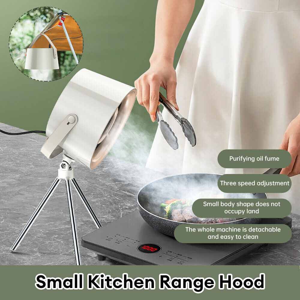 Desktop Cooker Hood Portable Lightweight Kitchen Exhaust Fan Range Hood Camping