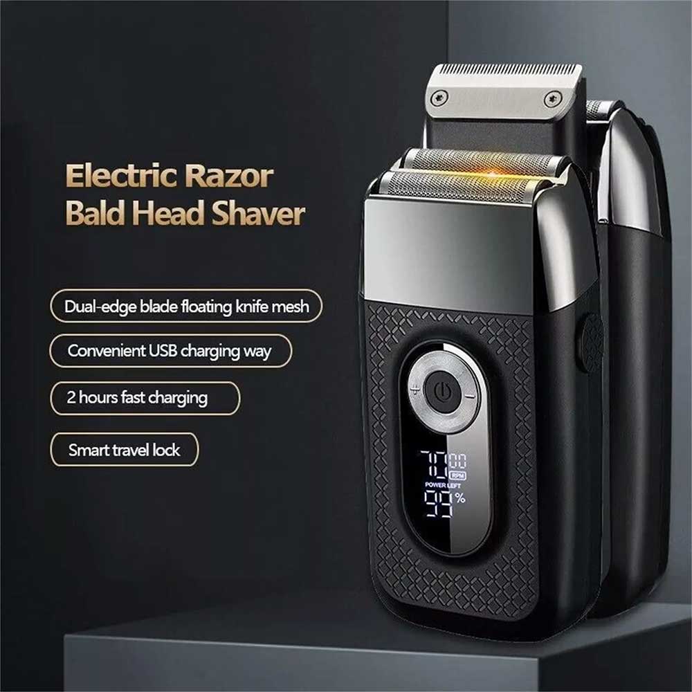 Electric Foil Shaver Reciprocating Cordless Razor Hair Clipper Beard Trimmer USB