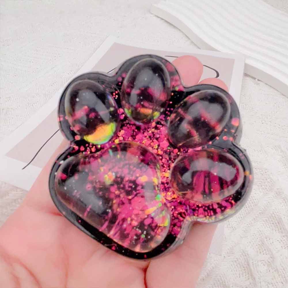 Dark Starry Sky Series Cat Claw Squishy Fidget Toy – Squeeze Cat Paw for Stress Relief