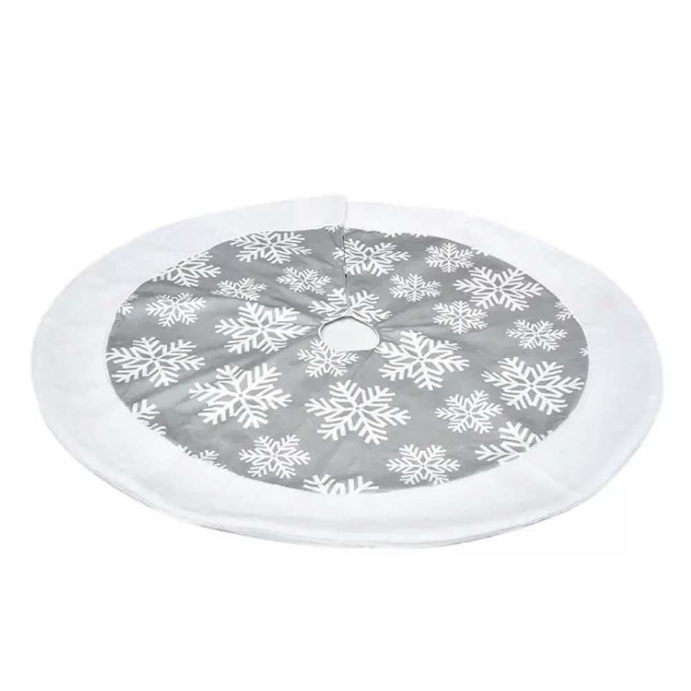 101CM Christmas Tree Skirt Base Faux Fur Xmas Floor Mat Party Ornaments Decor