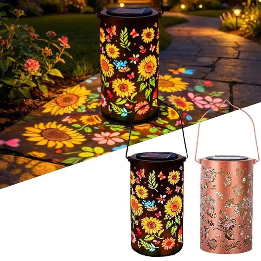 Sunflower Solar Lantern – Outdoor Waterproof Hanging Light for Garden, Yard & Patio