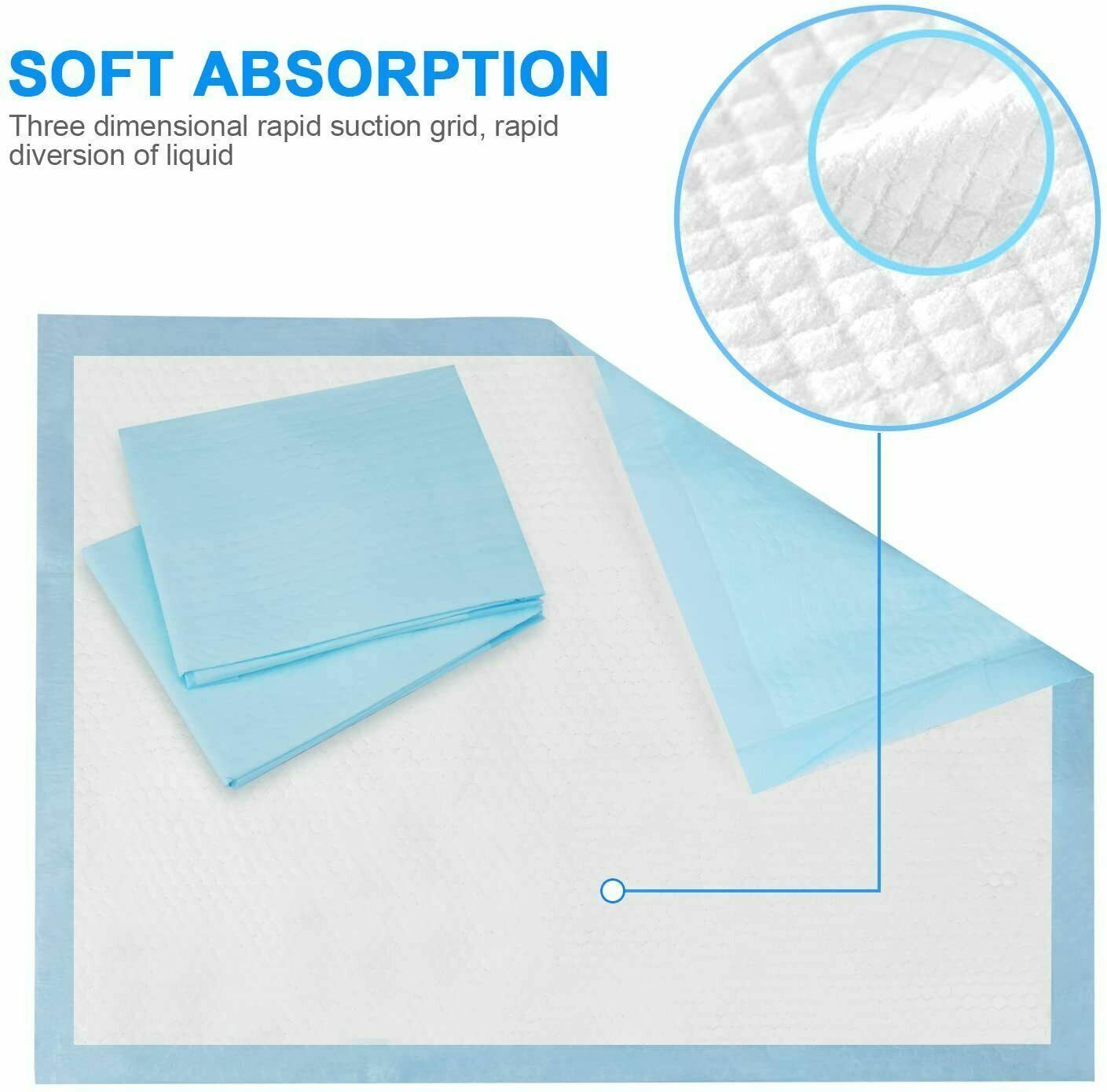 Economy Disposable Underpads – 60x90cm Incontinence Bed Pads for Adults, Elderly & Pets (40/80/120/160 Pack)